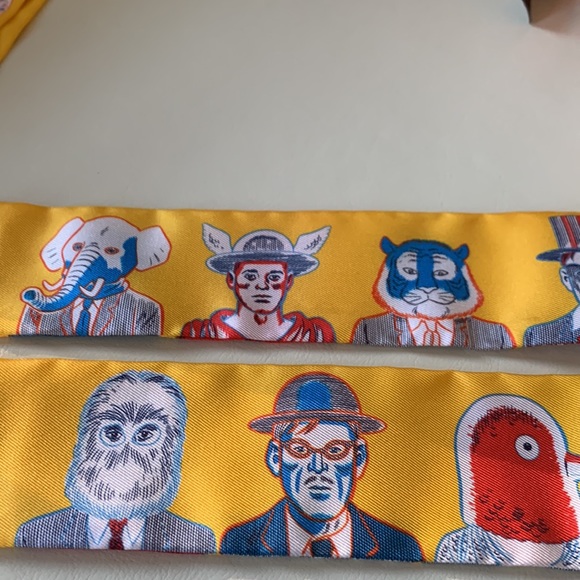 New and Authentic Hermes Dress Code twilly - Yellow - Picture 10 of 13